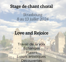 stage de chant